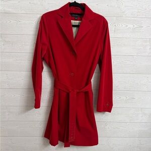 Jason Kole Women’s Red Midi Trench Coat. Size M